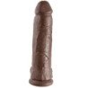 KING COCK - DILDO MARRÓN CON TESTÍCULOS 30,48 CM