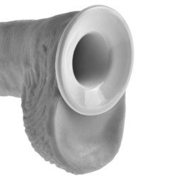 KING COCK - ARNÉS CON DILDO HUECO DE 25,5 CM Y CORREAS NEGRAS