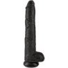 KING COCK - PENE REALISTA CON TESTÍCULOS 30,5 CM NEGRO