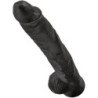 KING COCK - PENE REALISTA CON TESTÍCULOS 30,5 CM NEGRO