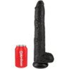KING COCK - PENE REALISTA CON TESTÍCULOS 30,5 CM NEGRO