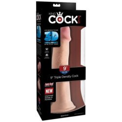 KING COCK - DILDO DE TRIPLE DENSIDAD DE 23 CM