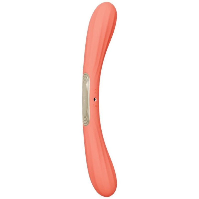 LELO - VIBRADOR DE DOBLE EXTREMO BOOMERANG ROJO CORAL