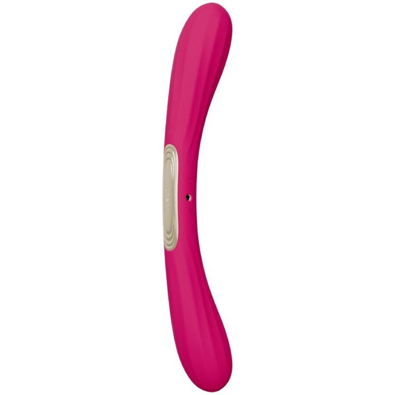 LELO - VIBRADOR DE DOBLE EXTREMO BOOMERANG CEREZA