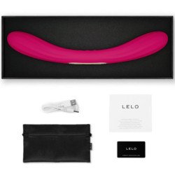 LELO - VIBRADOR DE DOBLE EXTREMO BOOMERANG CEREZA
