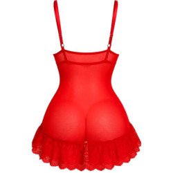 LIVCO CORSETTI FASHION - NUIT SET T-SHIRT + RED PANTY 2028 L/XL