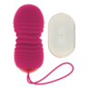 OHMAMA - HUEVO CON CONTROL REMOTO, 7 MODOS, ARRIBA Y ABAJO, ROSA