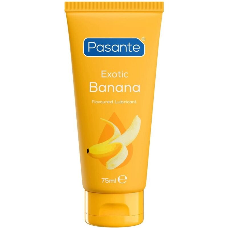 PASANTE - Lubricante a base de agua con sabor a plátano, 75 ml