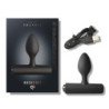 ROCKS-OFF - NOVA SOLARIS TAPON ANAL RECARGABLE, DELGADO Y POTENTE, 16 FUNCIONES, NEGRO