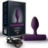 ROCKS-OFF - NOVA SOLARIS RECHARGEABLE SLIM & POWERFUL ANAL PLUG 16 FUNCTION PURPLE