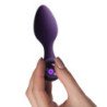 ROCKS-OFF - NOVA SOLARIS TAPON ANAL RECARGABLE, DELGADO Y POTENTE, 16 FUNCIONES, COLOR MORADO