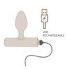 ROCKS-OFF - NOVA SOLARIS TAPON ANAL RECARGABLE, DELGADO Y POTENTE, 16 FUNCIONES, COLOR MORADO