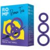 ROMP - REMIX TRIO SET DE 3 ANILLOS DE SILICONA MORADA PARA EL PENE
