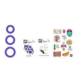 ROMP - REMIX TRIO SET DE 3 ANILLOS DE SILICONA MORADA PARA EL PENE