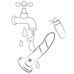 ROMP - DILDO DE SILICONA DIZI CON VENTOSA TRICOLOR 18 CM