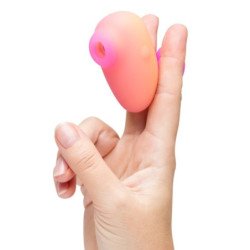 ROMP - VIBRADOR DE DEDO RECARGABLE CON SUCCIÓN CLITORAL KISS