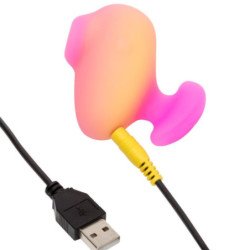 ROMP - VIBRADOR DE DEDO RECARGABLE CON SUCCIÓN CLITORAL KISS