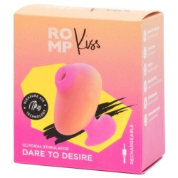 ROMP - VIBRADOR DE DEDO RECARGABLE CON SUCCIÓN CLITORAL KISS
