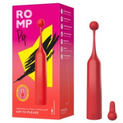 ROMP - POP ESTIMULADOR CLITORAL DE ALTA FRECUENCIA ROJO