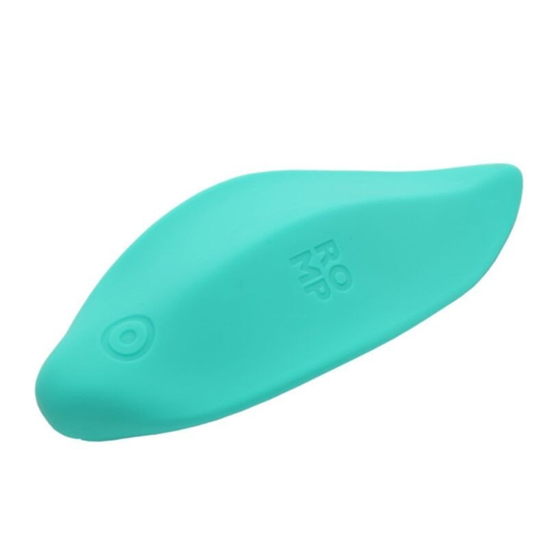 ROMP - VIBRADOR DE ONDAS ESTIMULADOR CLITORAL FORMA ERGONÓMICA VERDE AGUA
