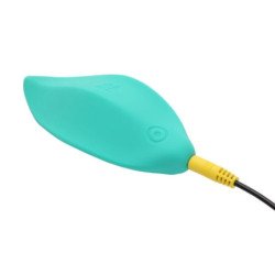 ROMP - VIBRADOR DE ONDAS ESTIMULADOR CLITORAL FORMA ERGONÓMICA VERDE AGUA