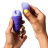 ROMP - ESTIMULADOR CLITORAL GRATIS CON TAPA, 10 NIVELES, RECARGABLE, COLOR MORADO