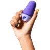 ROMP - ESTIMULADOR CLITORAL GRATIS CON TAPA, 10 NIVELES, RECARGABLE, COLOR MORADO