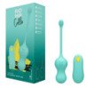 ROMP - CELLO MULTIFUNCTION VIBRATING EGG TURQUOISE REMOTE CONTROL