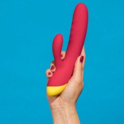 ROMP - VIBRADOR RECARGABLE DE CONEJO JAZZ ROJO