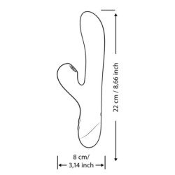 ROMP - PULSE RABBIT VIBRADOR DOBLE DE PUNTO G AZUL ELÉCTRICO