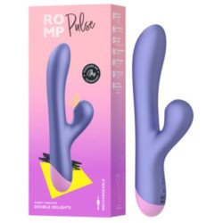 ROMP - PULSE RABBIT VIBRADOR DOBLE DE PUNTO G AZUL ELÉCTRICO