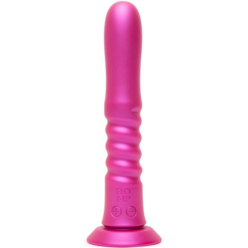 ROMP - VIBRADOR CON MOVIMIENTOS DE SUBIDA Y BAJADA Y VENTOSA ROSA