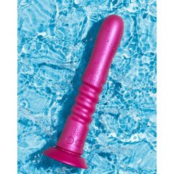 ROMP - JIGGLE UP AND DOWN VIBRATOR WITH PINK SUCTION CUP