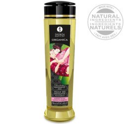 SHUNGA - ACEITE DE MASAJE ORGÁNICO CON SABOR A FRAMBUESA 240 ML