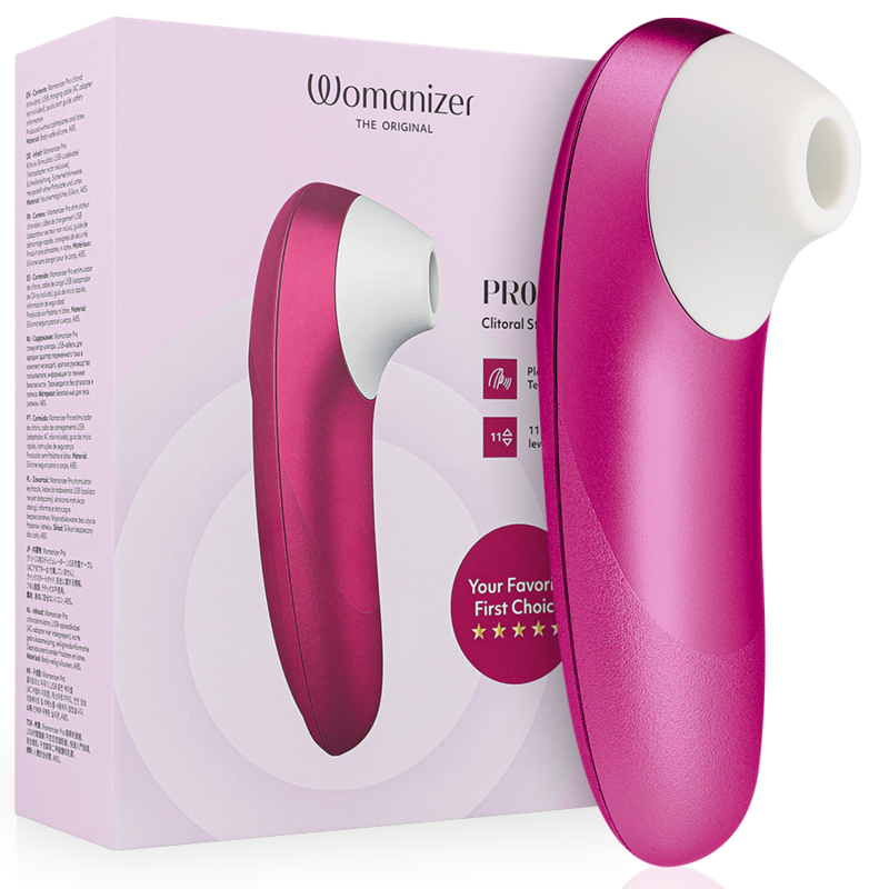WOMANIZER - ESTIMULADOR CLITORAL PRO VIBRANTE ROSA