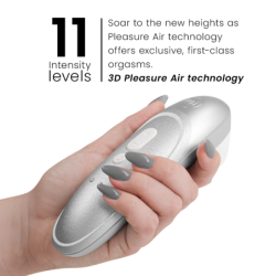 WOMANIZER - ESTIMULADOR CLITORAL PRO VIBRANTE GRIS PLATA