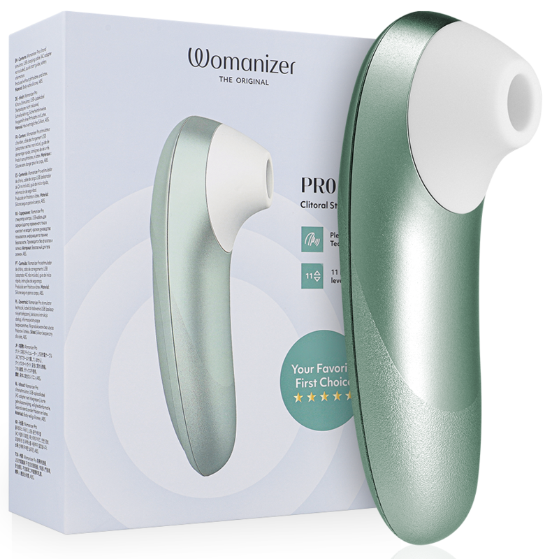 WOMANIZER - ESTIMULADOR CLITORAL PRO VIBRANTE VERDE SALVIA