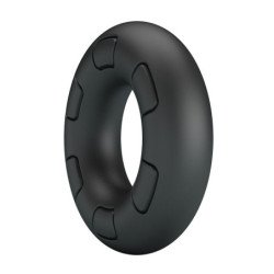 CRAZY BULL - ANILLO PARA PENE DE SILICONA SUPER SUAVE BERTRAM NEGRO