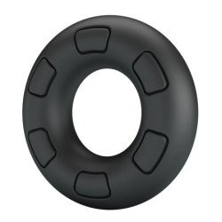 CRAZY BULL - ANILLO PARA PENE DE SILICONA SUPER SUAVE BERTRAM NEGRO