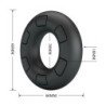 CRAZY BULL - BERTRAM SUPER SOFT SILICONE COCK RING BLACK