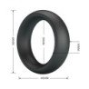 CRAZY BULL - ANILLO PARA PENE DE SILICONA ELIO NEGRO