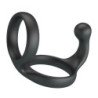 CRAZY BULL - ANILLO DOBLE PARA PENE Y TESTÍCULOS FLORIAN NEGRO
