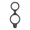 CRAZY BULL - ANILLO DOBLE PARA PENE Y TESTÍCULOS FLORIAN NEGRO