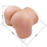 CRAZY BULL - JULIA XXL MASTURBADOR VIBRADOR DOBLE VAGINAL Y ANAL CARNE