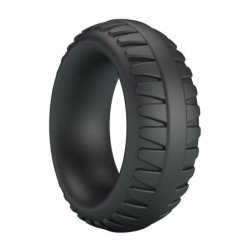CRAZY BULL - ANILLO PARA PENE DE SILICONA TEXTURIZADA MERRITT NEGRO