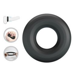 CRAZY BULL - ANILLO PARA PENE DE SILICONA SUPERSUAVE URBANO NEGRO