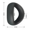 CRAZY BULL - ANILLO PARA PENE DE SILICONA ERGONÓMICO VALEN NEGRO
