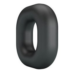 CRAZY BULL - ANILLO PARA PENE DE SILICONA SUPERSUAVE WALDEN NEGRO