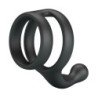 CRAZY BULL - ANILLO DOBLE PARA PENE Y TESTÍCULOS YANCY NEGRO