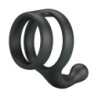 CRAZY BULL - ANILLO DOBLE PARA PENE Y TESTÍCULOS YANCY NEGRO